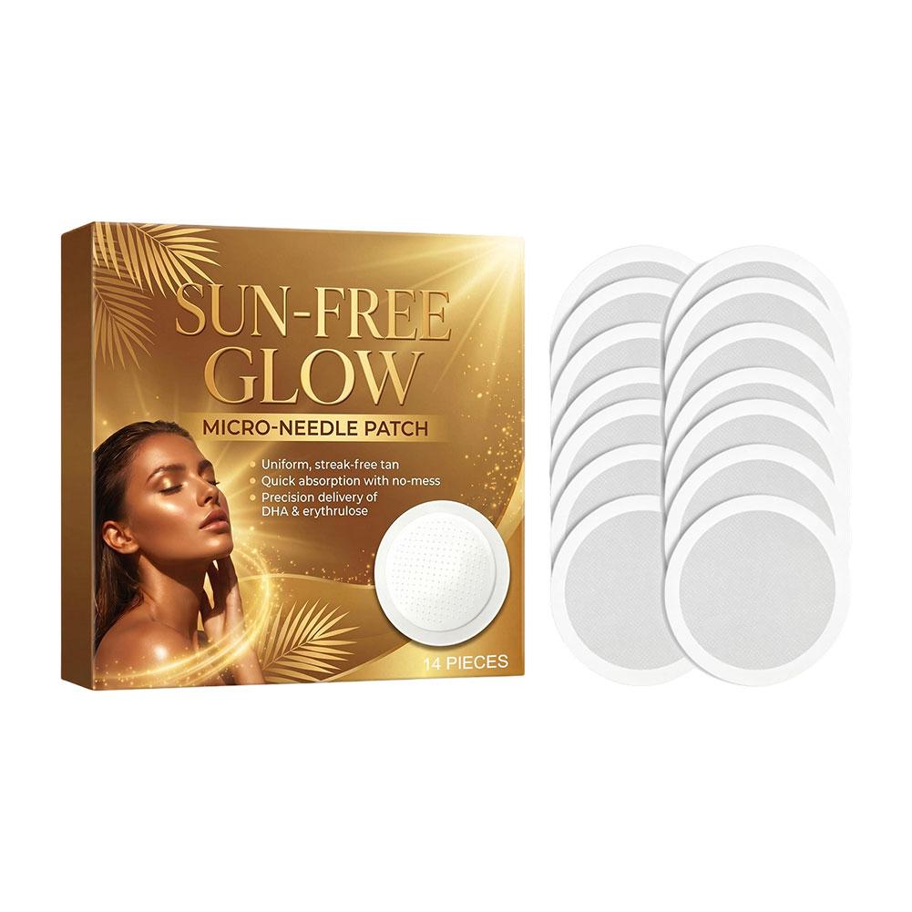 Skincare Glowing - 14 Pezzi Patch Autoabbronzante con Microaghi