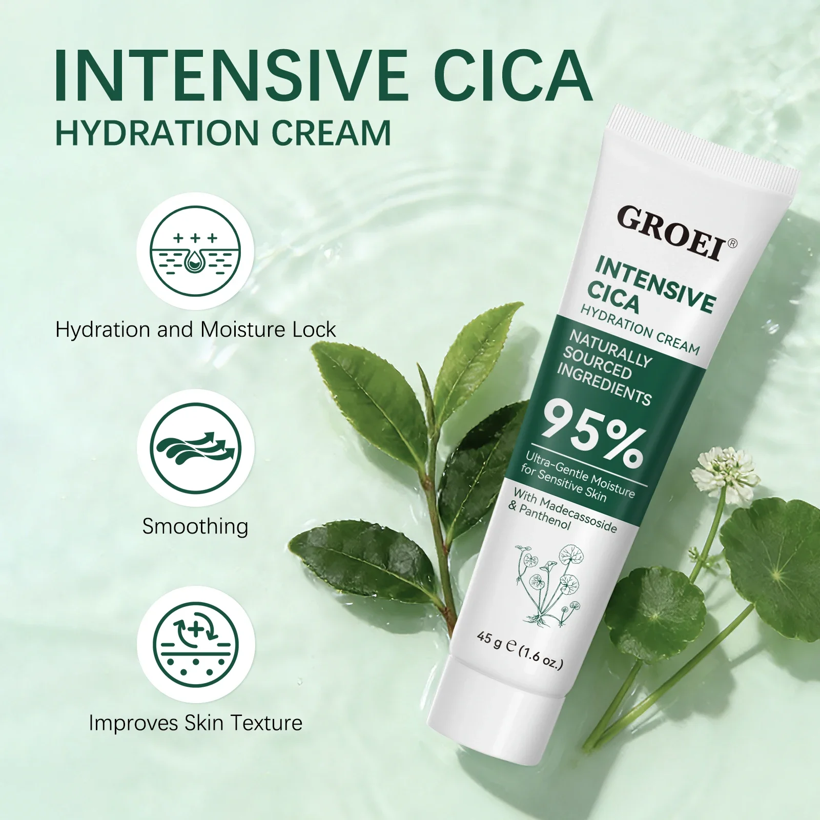 Skincare Glowing - GROEI Crema Idratante Snow Grass 45g
