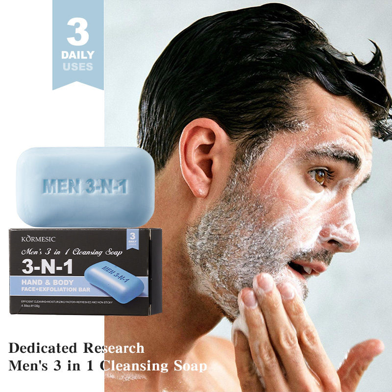 Sapone Solido 3-in-1 per Uomo, - Skincare Exfoliating recensione e prezzo
